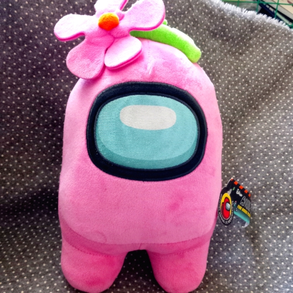 Among Us pink plush